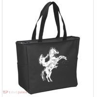 Girl Riding Horse Equitation Tote Bag thumb 2