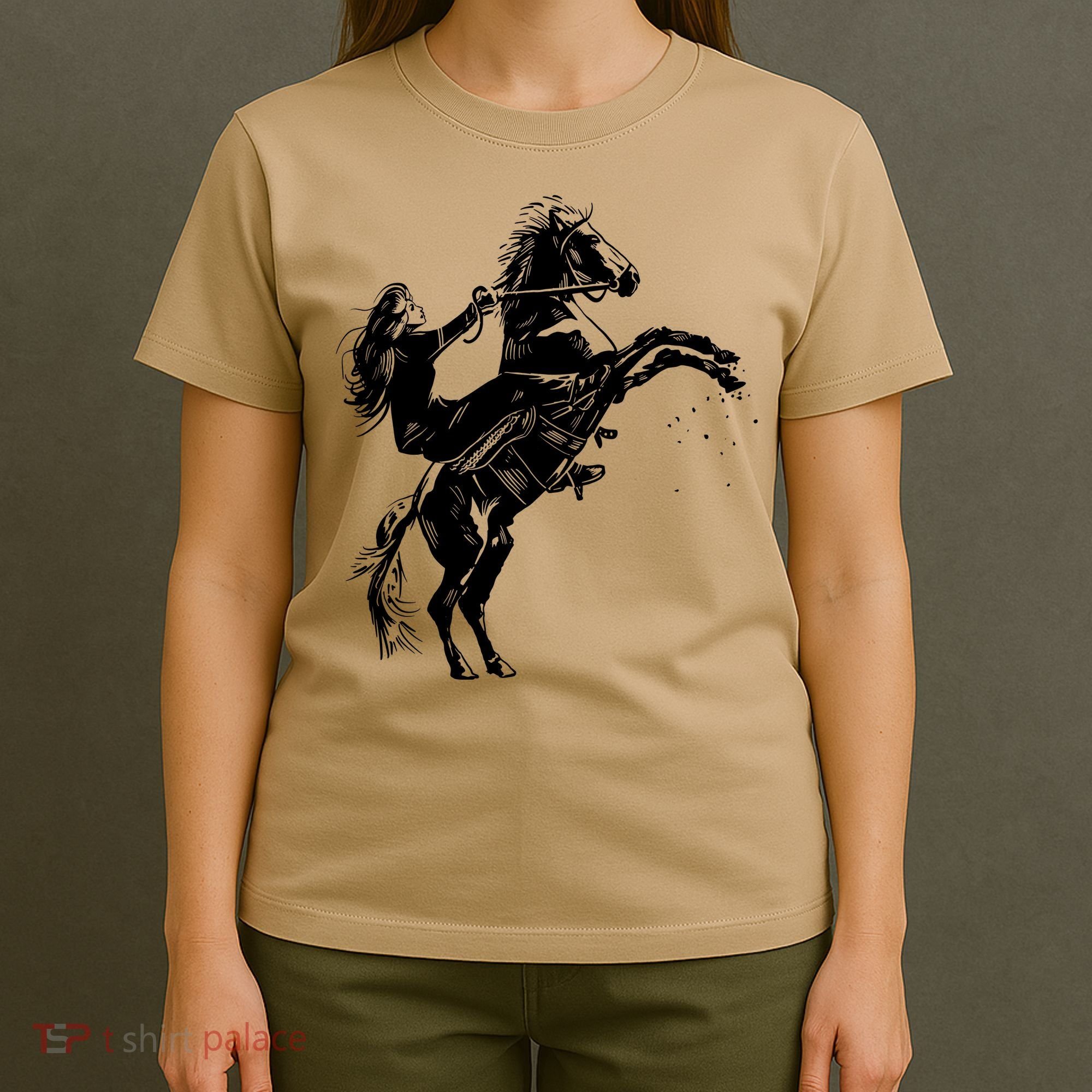 Girl Riding Horse Equitation T-Shirt