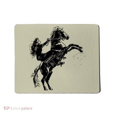 Girl Riding Horse Equitation Mousepad