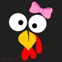 Girl Turkey Face Pink Bow Thanksgiving Day Tumbler thumb 3
