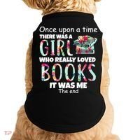 Girl Who Loves Reading Doggie Tank thumb 0