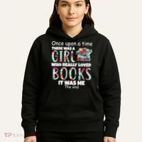Girl Who Loves Reading Hoodie thumb 5