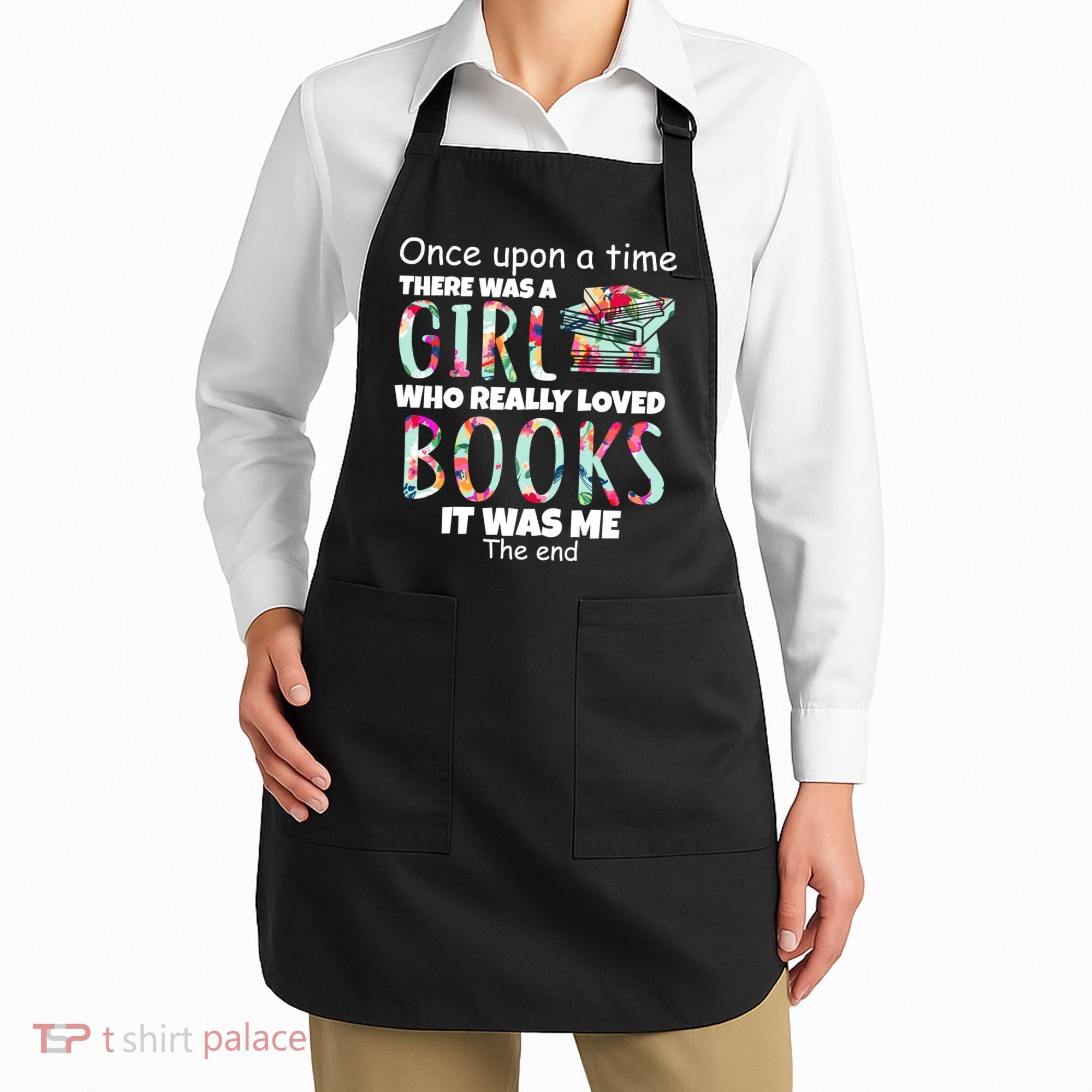 Girl Who Loves Reading Apron