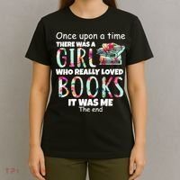 Girl Who Loves Reading T-Shirt thumb 4