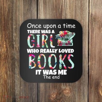 Girl Who Loves Reading Coaster