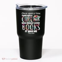 Girl Who Loves Reading Tumbler thumb 0