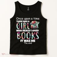Girl Who Loves Reading Tank Top thumb 2