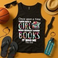 Girl Who Loves Reading Tank Top thumb 4