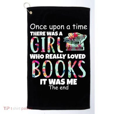 Girl Who Loves Reading Golf Towel