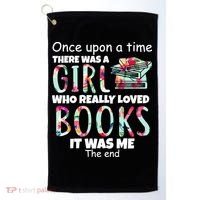 Girl Who Loves Reading Golf Towel thumb 0