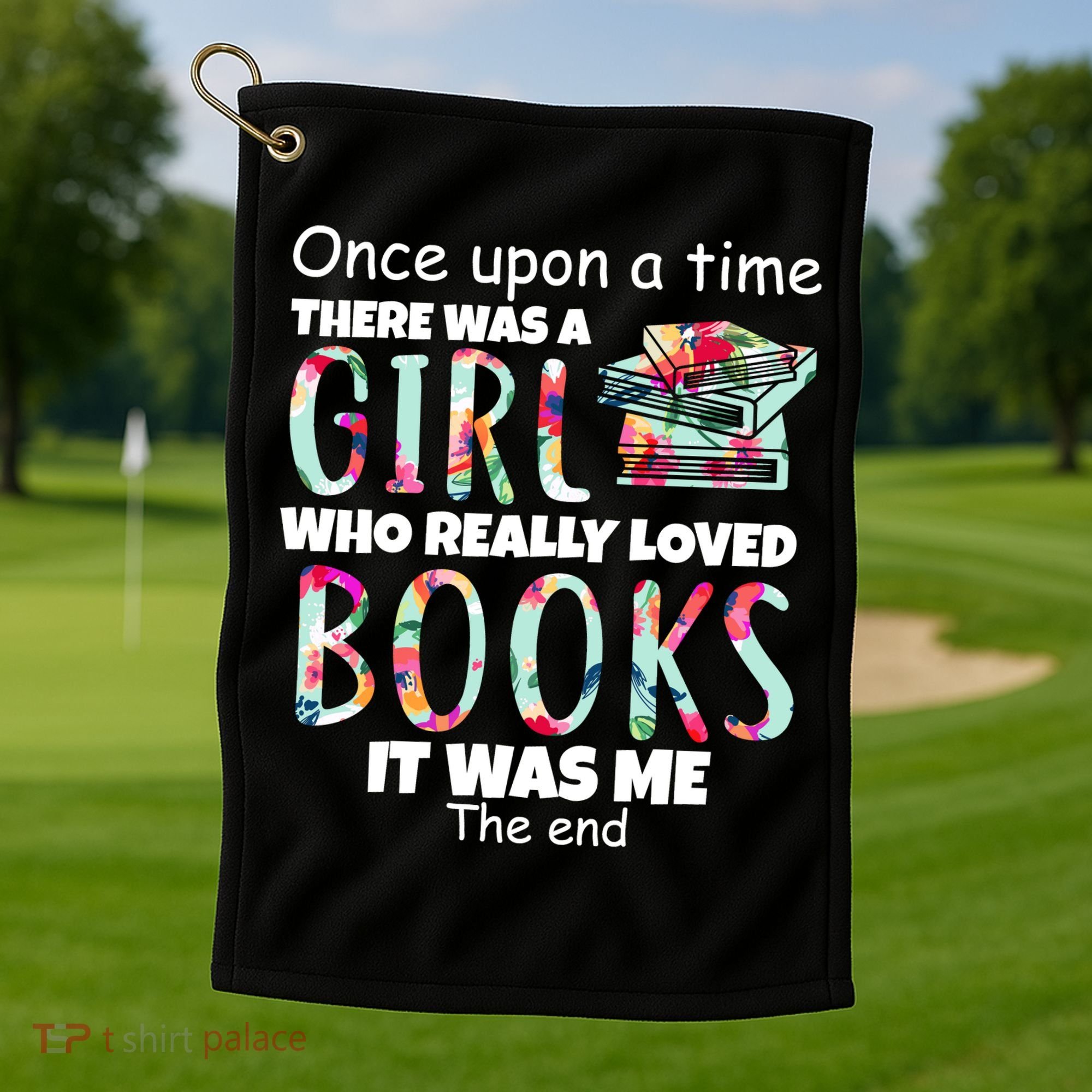 Girl Who Loves Reading Golf Towel