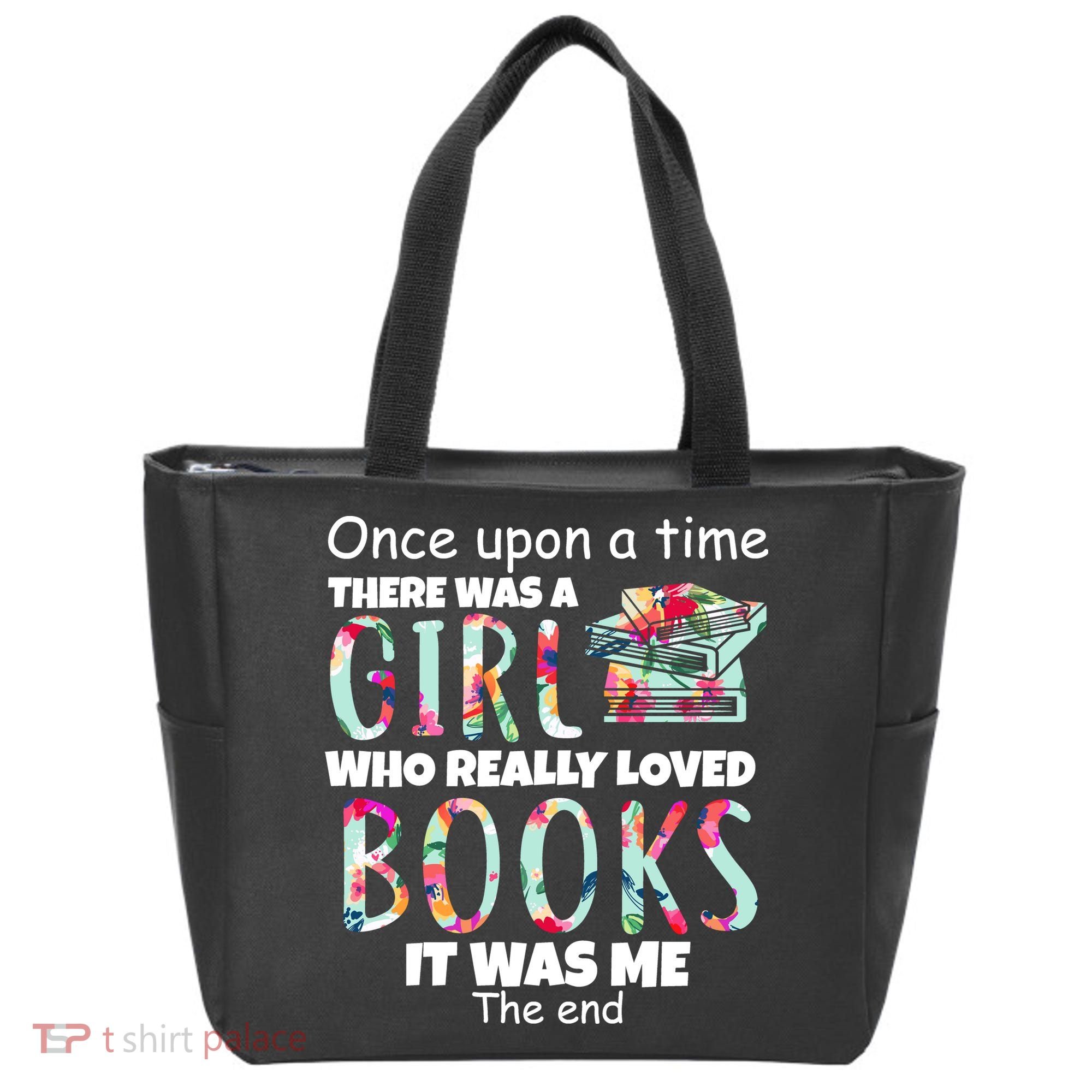 Girl Who Loves Reading Tote Bag