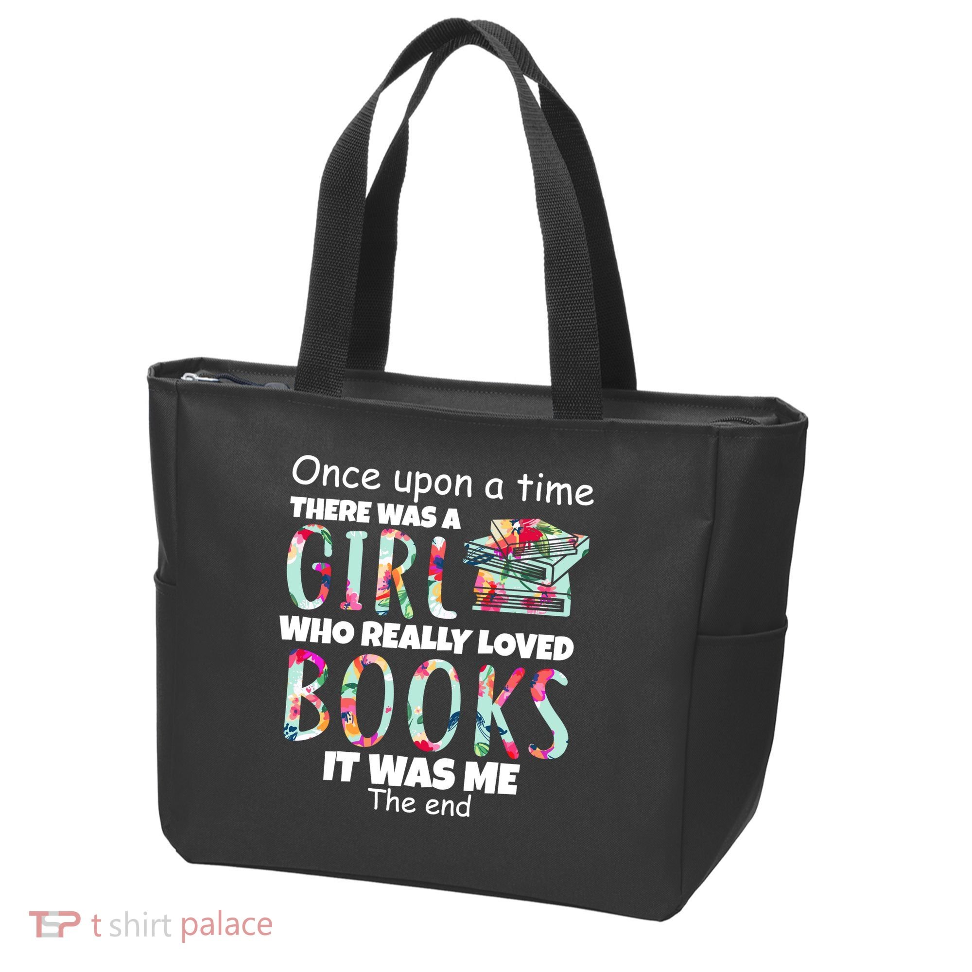 Girl Who Loves Reading Tote Bag