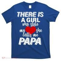 Girl Who Stole My Heat Calls Me Papa Fathers Day T-Shirt thumb 0