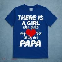 Girl Who Stole My Heat Calls Me Papa Fathers Day T-Shirt thumb 5