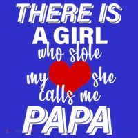 Girl Who Stole My Heat Calls Me Papa Fathers Day T-Shirt thumb 7