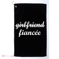 Girlfriend Fiancee Engagement Party Golf Towel thumb 0