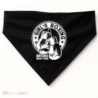 Girl's Boxing Bronx New York USA-Made Doggie Bandana thumb 0