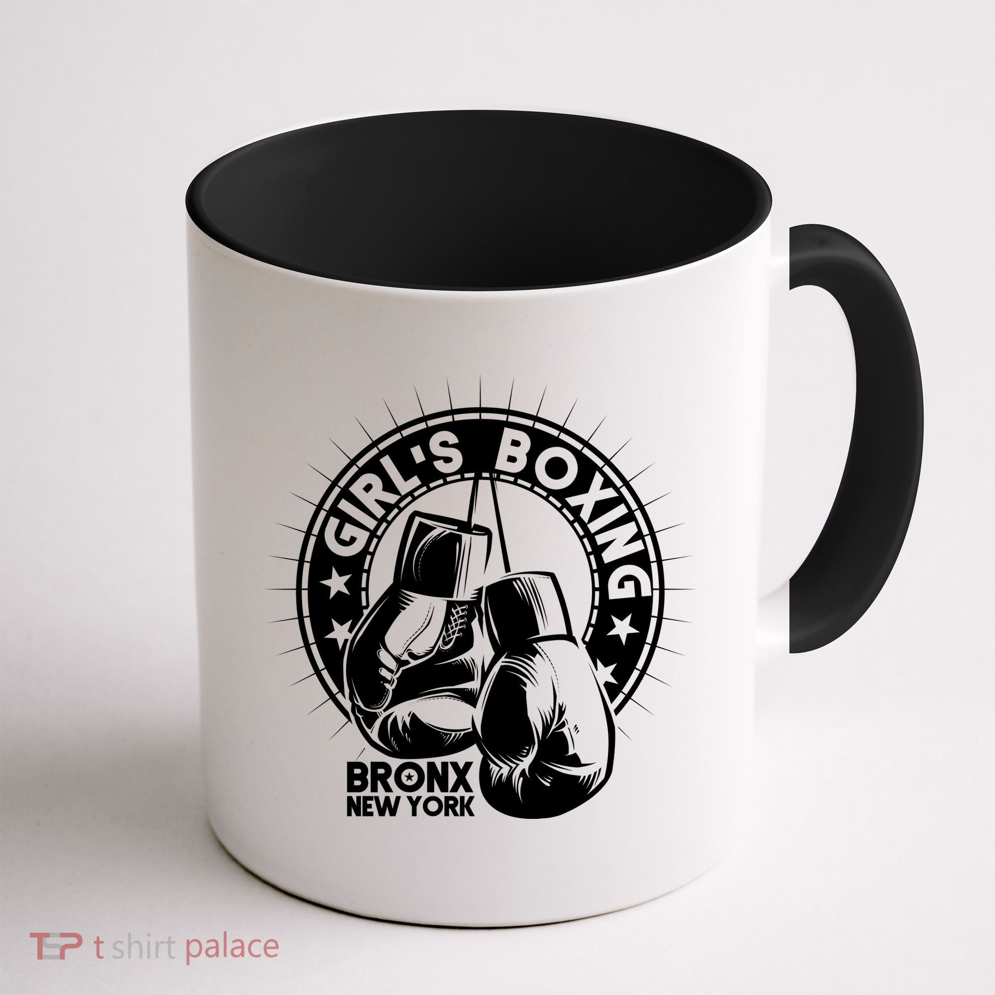 Girl's Boxing Bronx New York Coffee Mug