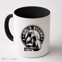 Girl's Boxing Bronx New York Coffee Mug thumb 0