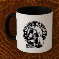 Girl's Boxing Bronx New York Coffee Mug thumb 2
