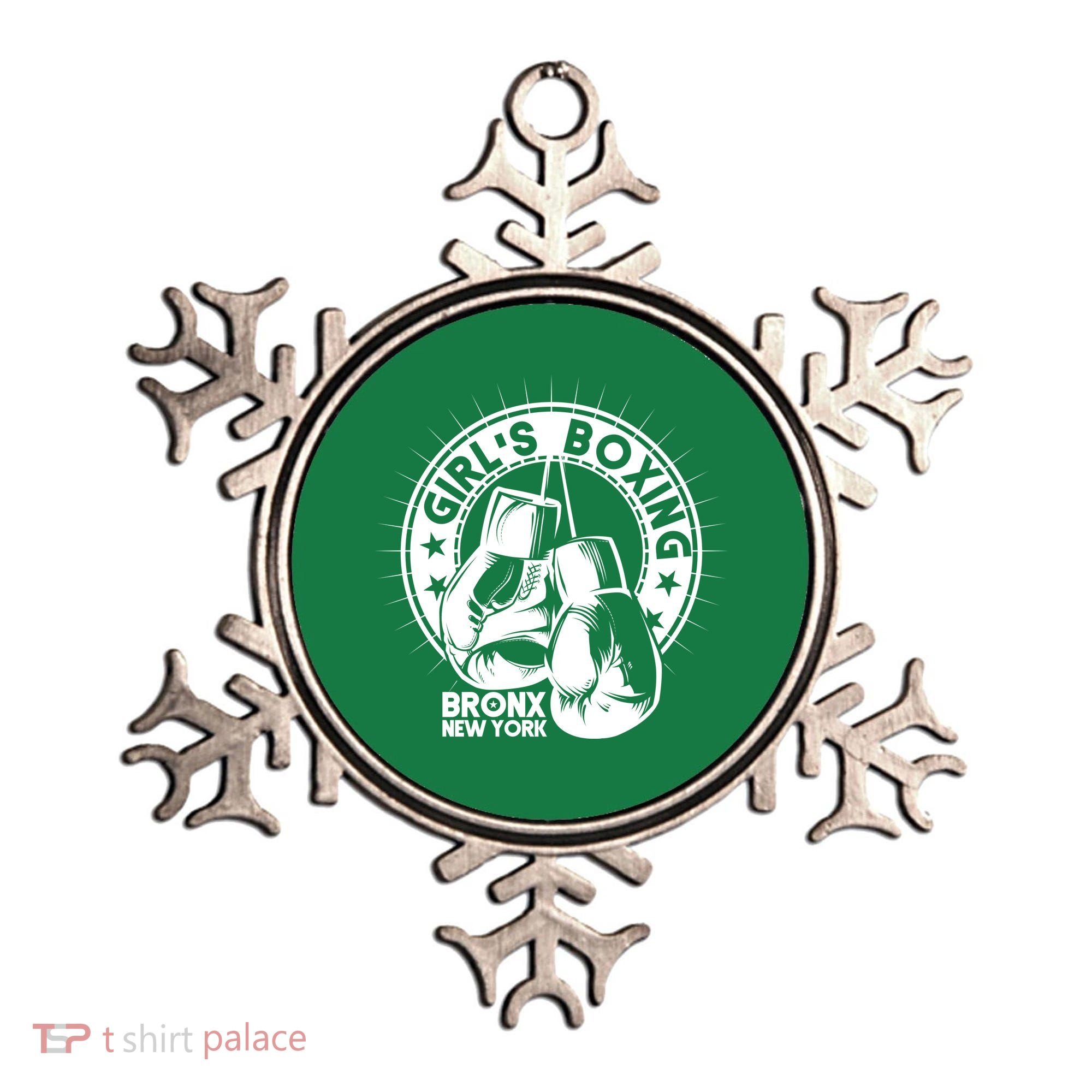 Girl's Boxing Bronx New York Ornament