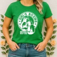 Girl's Boxing Bronx New York Women's T-Shirt thumb 2