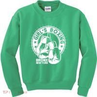 Girl's Boxing Bronx New York Kids Sweatshirt thumb 0