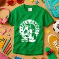 Girl's Boxing Bronx New York Kids T-Shirt thumb 3