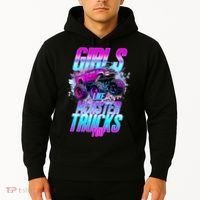 Girls Like Monster Trucks Too Hoodie thumb 2