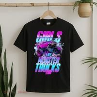 Girls Like Monster Trucks Too T-Shirt thumb 2