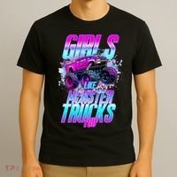 Girls Like Monster Trucks Too T-Shirt thumb 3