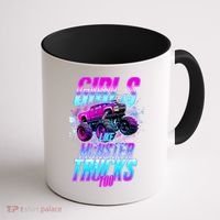 Girls Like Monster Trucks Too Coffee Mug thumb 1