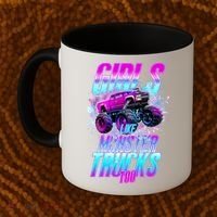 Girls Like Monster Trucks Too Coffee Mug thumb 2