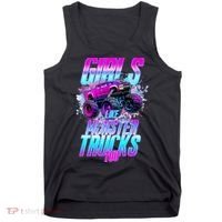 Girls Like Monster Trucks Too Tank Top thumb 0