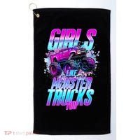 Girls Like Monster Trucks Too Golf Towel thumb 0