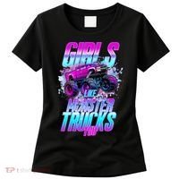 Girls Like Monster Trucks Too Women's T-Shirt thumb 0