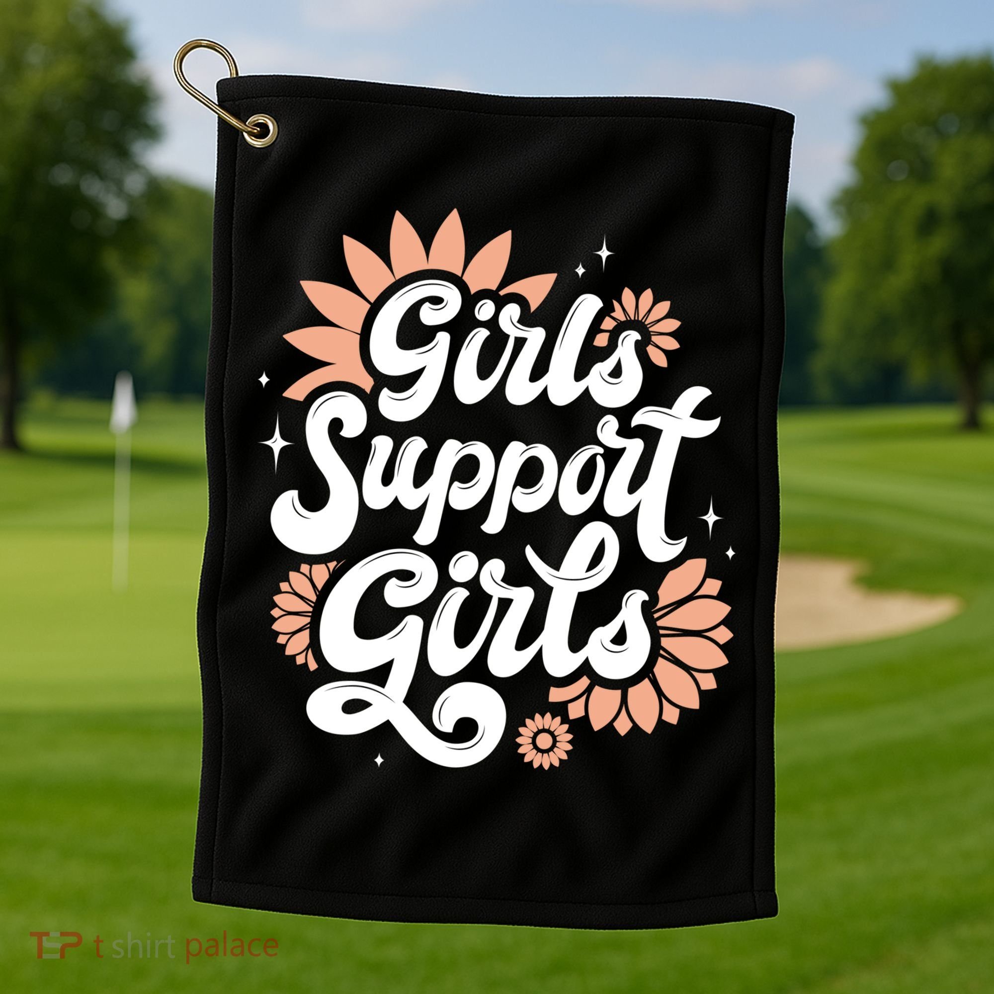 Girls Support Girls Golf Towel