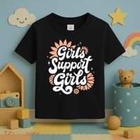 Girls Support Girls Toddler T-Shirt thumb 3
