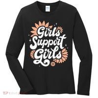 Girls Support Girls Women's Long Sleeve Shirt thumb 0