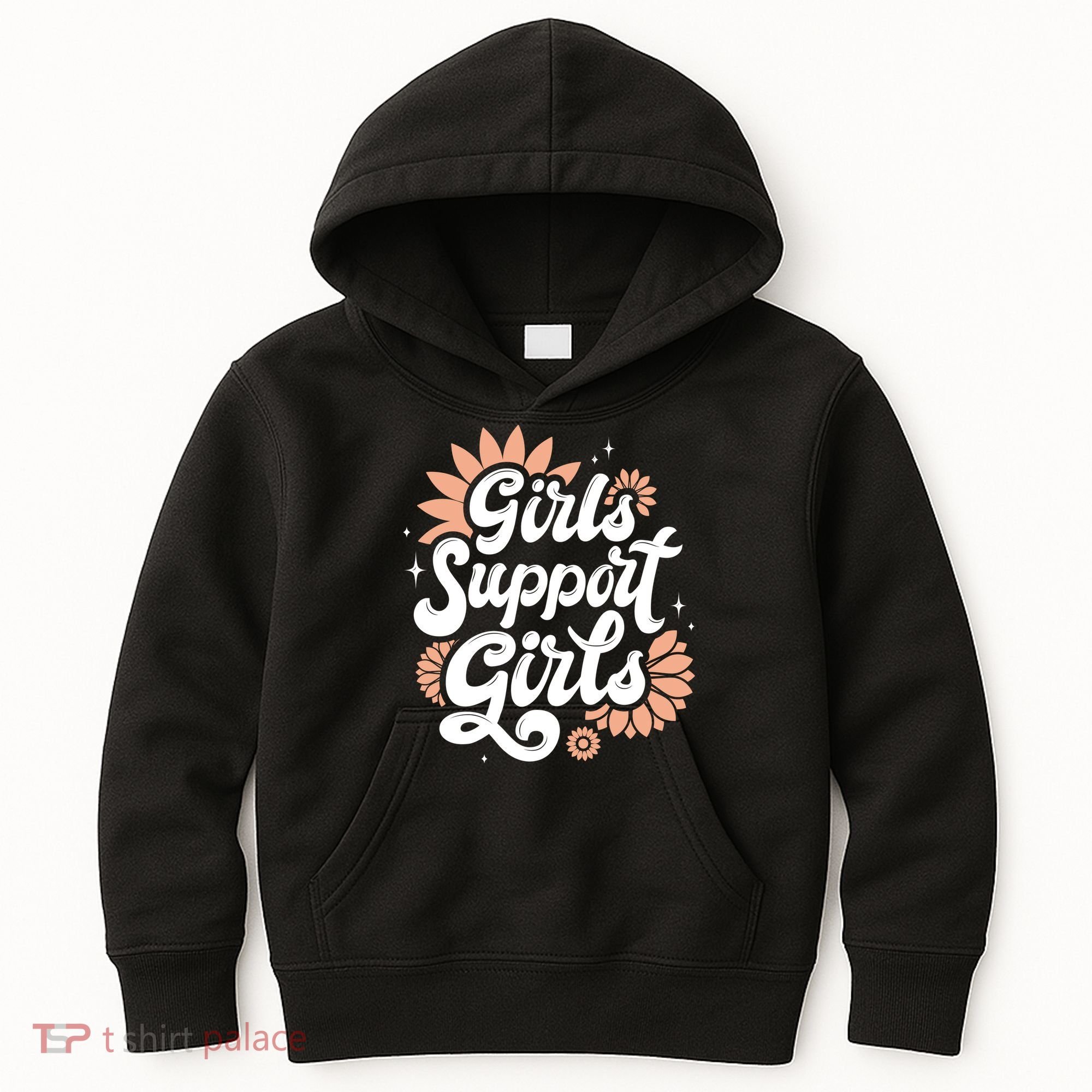 Girls Support Girls Kids Hoodie