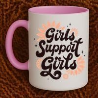 Girls Support Girls Coffee Mug thumb 2