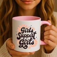 Girls Support Girls Coffee Mug thumb 3