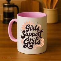 Girls Support Girls Coffee Mug thumb 4