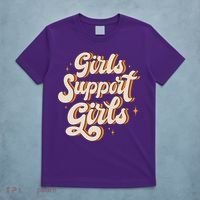 Girls Support Girls Vintage T-Shirt thumb 5