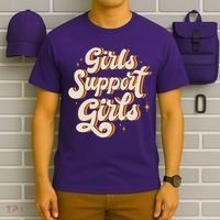 Girls Support Girls Vintage T-Shirt thumb 6
