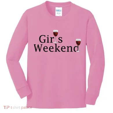 Girls Weekend Kids Long Sleeve Shirt