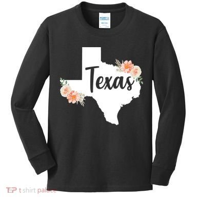 Girly Texas  Kids Long Sleeve Shirt