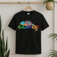 Galapagos Islands Summer Colorful Chameleon Exotic Animal T-Shirt thumb 2