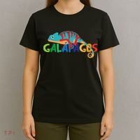 Galapagos Islands Summer Colorful Chameleon Exotic Animal T-Shirt thumb 4